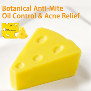 SKT Cheese Soap 100g - Anti-Bacterial & Oil Control Facial/Body Wash Bar | Deep Cleansing for Acne-Prone Skin with Exfoliating Properties (Gentle pH Balanced Formula)