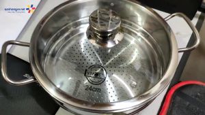 Nắp vung nồi chảo kính cường lực viền inox Lyncen - Hàng chính hãng