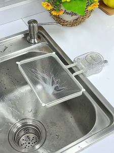 Suction Cup Kitchen Sink Filter Drainage Rack dengan penapis boleh guna keranjang bersih alih Anti Clog Sink Strainer Multi fungsian dapur Dishcloth