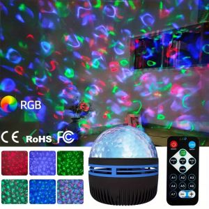 Colorful Starry Projector Galaxy Night Light Child Bluetooth USB Music Player Star NightLight Romantic Projector Night Lamp Gift