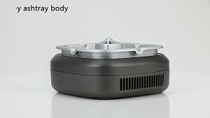 Gạt tàn khử mùi khói thuốc tự động chức năng lọc không khí điều chỉnh 2 tốc độ gió công suất 4W pin dung lượng 3600mA