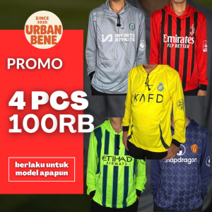 PROMO BUNDLING 4 JERSEY BOLA HOODIE BAHAN HYGET PREMIUM SPORT
