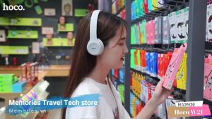 Tai Nghe headphone Chơi Game HOCO W21 Tai Nghe Chụp Tai Có Dây Có Micro Và Xbox PS4 Máy tính