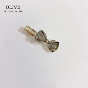 OlacC กิ๊บติดผมความรู้สึกระดับไฮเอนด์พร้อมน้ําเพชรด้านข้างกิ๊บติดหูกระต่ายเครื่องประดับผมจากญี่ปุ่นและเกาหลีใต้