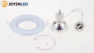 JOYINLED LED Spotlights Frame Adjustable Downlight LED Holders Cutout 62mm for MR16 GU10 Bulb Holder Recessed LED Spot Light