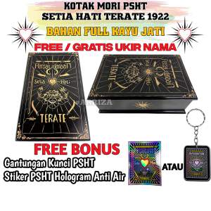 PROMO!!! KOTAK MORI PSHT MURAH Bonus Gantungan Kunci PSHT + Stiker / Kotak Mori KAYU JATI ASLI Ukir Motif Full Bet Psht / Tempat Mori Psht TERMURAH / Kotak Mori Anti Rayap / Kotak Mori Kayu Jati Ukir / Tempat Penyimpanan Mori / Tempat Sabuk Mori PSHT