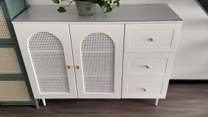 Modern Simple Wooden Sideboard Bedroom Storage Cabinet Living Room Storage and Tea Cabinet