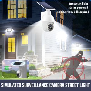 Simulated Surveillance Camera Street Light Led Solar Light Motion Sensor Security Dummy Camera Waterproof Led Lamp