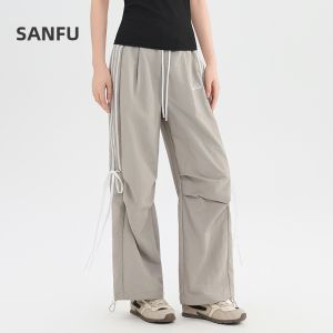 SANFU | Ballet Style Bowtie Tie Loose Wide-leg Casual Pants