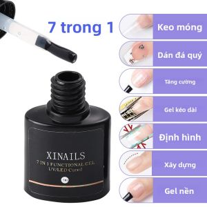 Sơn Gel Móng Tay 7 Trong 1 Trong Suốt Tẩy Được Phủ UV Chất Kết Dính Làm Móng Giả Gel Làm Móng Nghệ Thuật