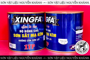 SƠN XINGFA MÃ XF-004 MÀU XÁM GHI – SƠN SẮT MẠ KẼM 1TP ĐỘ BÓNG CAO KHÔNG CẦN SƠN LÓT