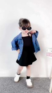 JAKET JEANS ANAK PEREMPUAN USIA 1-7 TAHUN SNOW BLUE