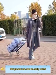 PRODIY 6 Wheels Foldable Trolley Shopping Trolley Foldable Cart Troli Barang Troli Shopping Climber Stairs (8025s)