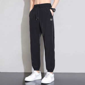 DIZHOUHU | Quần Hơi Thoáng Có Dải Co Giãn Cuffs Phong Cách Thể Thao Mùa Hè