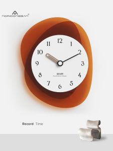 Đồng Hồ Trang Trí Tường Nori Không Cần Khoan Đồng Hồ Tròn Đơn Giản Thiết Kế Sáng Tạo Phổ Biến Trang Trí Phòng Khách Đồng Hồ Tròn