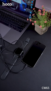 Hoco CW65 แท่นชาร์จมือถือไร้สาย 3in1 15W สำหรับมือถือ หูฟัง และ นาฬิกา iOS Wireless Fast Charger