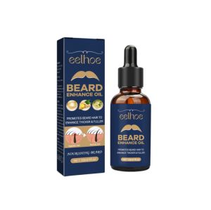 【Hot Sale】Eelhoe Men Beard Growth Oil Beard Enhance Care Oil Stimulate Hair Follicles Nourish Strong Fibrous Root Beard Growth Serum Tonic Thicker Improve Frizz Thinning Beard Serum Anti Hair Loss Beard Growth Essential Oil