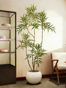 Retro Style Artificial Plant Mahonia Japonica Simulation Indoor Decor
