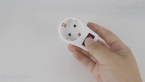EU Extension Socket ON/OFF Switch 16A 250V Standard Plug Adapter Conversion Sockets Germany Plug 1 to 2 or 1 to 3 Way AC Outlets