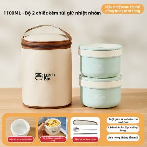 WANGLIMIAO | Hộp Cơm Có Lớp Gốm Dùng Được Với Lò Vi sóng
