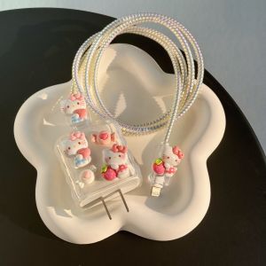 Oppo Find X8 Charging Cable Protector Case Reno 13 Data Cable Winding Rope 100 65 80W TPU Material Cartoon Style Phone Accessories