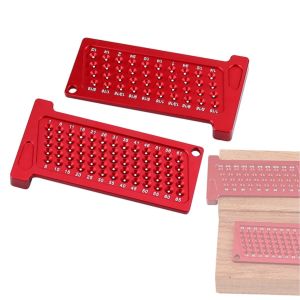 ไม้เมตริก/นิ้ว T-Square Hole Scribing กระเป๋าไม้บรรทัดวาดเส้นเครื่องหมายวัด Carpenter เครื่องวัดมุมขวารูปแบบ