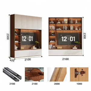 Modern Minimalist TV Stand Storage Cabinet