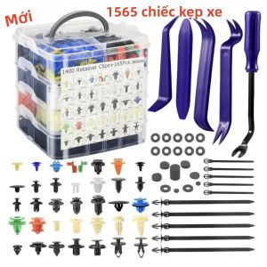 Bộ 1565 Xe Đẩy Bình Giữ Kẹp Bộ 36 Kích Cỡ Chốt Dành Cho Xe Toyota GM Honda Chevy Tự Động Cơ Thể Fender Đinh Tán Vít Kẹp