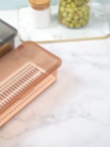 MLADEN Transparent Food Cutlery Storage BPA Dustproof Fridge Drain Storage Bekas Simpan Sudu Garfu Chopstick