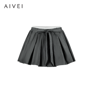 AIVEI | Casual Summer Pleated Elastic Waist Skirt