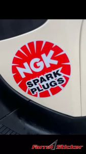 Stiker LOGO sticker NGK Spark plugs