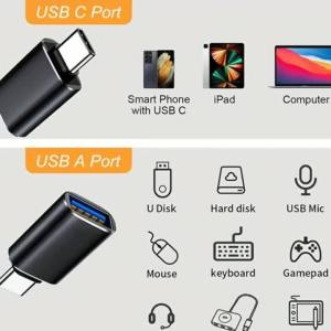 other | LED USB 3.0 To Type C Adapter OTG To USB C USB-A To Micro USB Type-C Female Connector For Samsung Xiaomi POCO Adapters