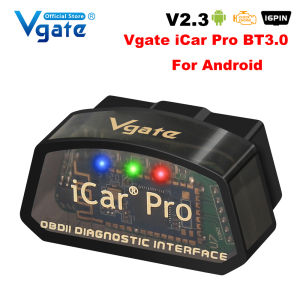 Vgate | Vgate ICar Pro Bluetooth 3.0/4.0/WiFi Android/PC/iOS Supports Auto Wake Up Mode Elm327 V2.3 OBDII Code Reader Diagnostic Tool