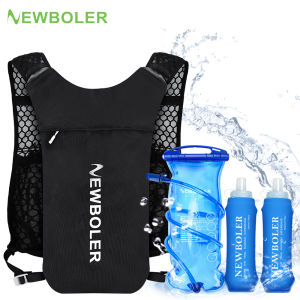 NEWBOLER Outdoor Trail Running Ultralight Backpack Hydration Jogging Vest Breathable Marathon Running Backpack With Water Bottle