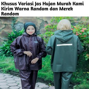 Jas Hujan Pria Raincoat Jumbo Wanita Dewasa Mantel Tas Ransel Backpack Original AKULA