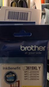 Brother LC-3619XL yellow สีเหลืองแท้ศูนย์ของใหม่+คุณภาพ100%ใช้กับปริ้นเตอร์ Brother รุ่น MFC-J2330DW/2730DW MFC-J3530DW/3930DW