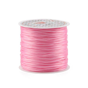 2 Rolls 0.8mm Nylon Rubber Flat Elastic Beading Cords Colorful String For Jewelry Making DIY Bracelets Necklaces Accessories