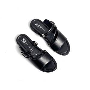 BY BONCY - DAVYNA SERIES Sandal Wedges Wanita Terbaru Kekinian Simple Anti Slip