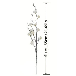 5PC Nhân Tạo Hoa Mận 21.7 Thân Dài Wintersweet Hoa Giả Polyester Cho Gia Đình Khách Sạn Văn Phòng Tiệc Cưới Trang Trí Sân Vườn