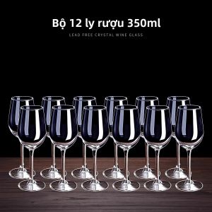 BOANG | Bộ 12 Chiếc Ly Rượu Vang Thủy Tinh Cao Cấp