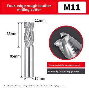 SONGQI | Steel and Aluminum Roughing Milling Tool 4 Edges