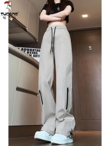 TUCANO American Style Womens Outdoor Casual Pants Loose Straight Leg Shell Jacket Windproof Waterproof Autumn Winter New Arrival