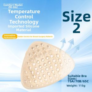 CARMINE OF SIX PETALS | Breathable & Thermostatic Surgical Breast Forms