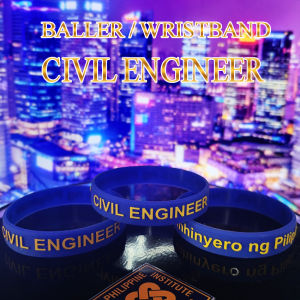 New CE Civil Engineer Baller Wristband Silicone Embossed Print
