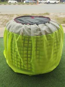 มุ้งไก่ผ้าร่มเกรด A แบบโปร่ง คละสี