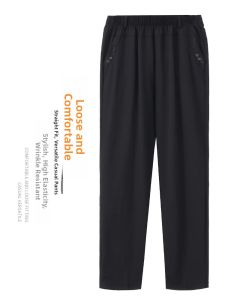 LANXINYU | Summer Lightweight Loose Pants for Women with Elastic Waist for Petite Elderly
