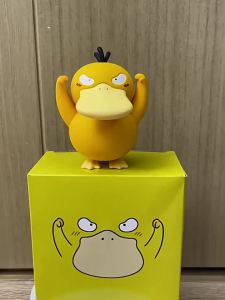 Bandai | Psyduck Figure Pokemon Anime Peripheral Cute Duck Handmade Model Desktop Decoration Car Ornament Collect Toy PVC Model Doll Gift