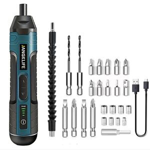 Bộ Tuốc Nơ Vít Điện Không Dây JANGKLIFE Với Pin Lithium 1300mah Máy Khoan Mini 3.6V Dụng Cụ Điện Cầm Tay Cho Việc Tự Sửa Chữa Tại Nhà Mô-men Xoắn Tối Đa 5N.m