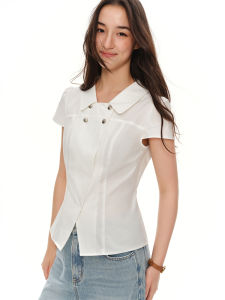 DUSHU | Custom Peter Pan Collar Academic Shirt BM Style