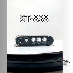 COD LVPIN Mini HiFi Stereo Amplifier Treble Bass Booster 12V - ST-838 / Amplifier Mini full Bass